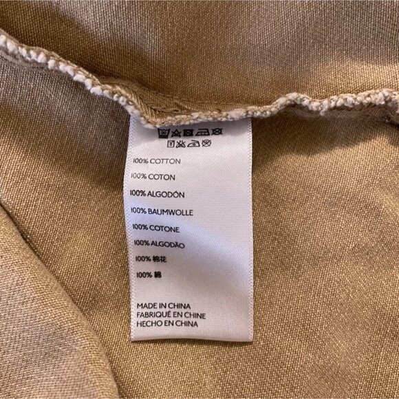 BDG Size Medium Denim Skirt Urban Outfitters Beige Khaki Button Front Fall - Picture 7 of 7